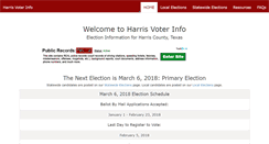 Desktop Screenshot of harrisvoterinfo.com