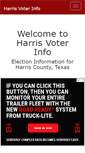 Mobile Screenshot of harrisvoterinfo.com
