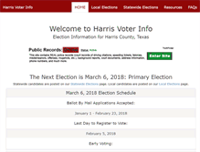 Tablet Screenshot of harrisvoterinfo.com